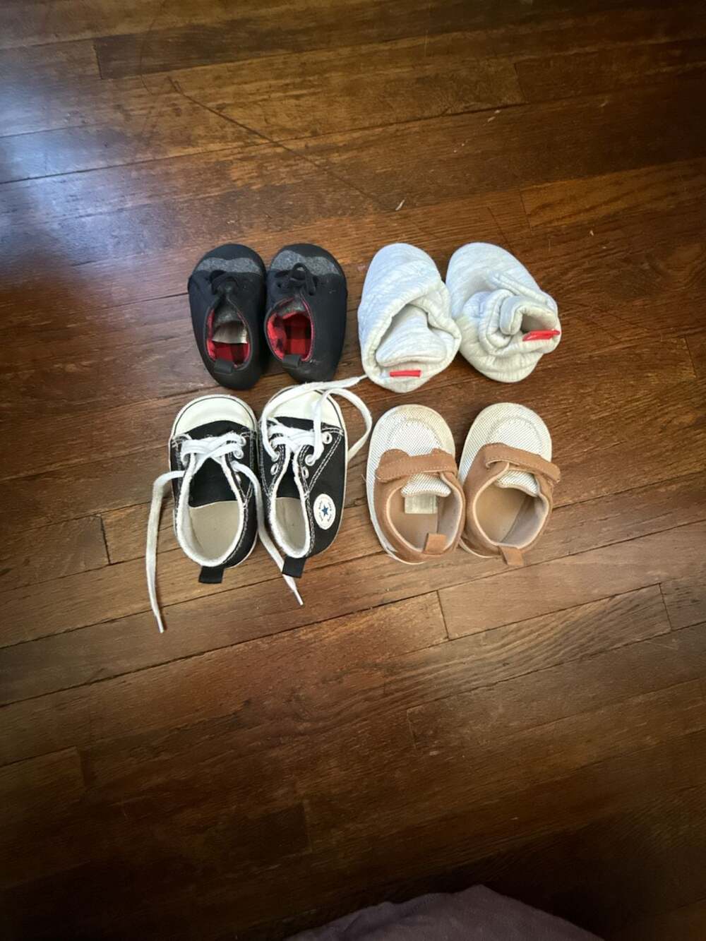 Lot of 4 Infant Soft Sole Shoes